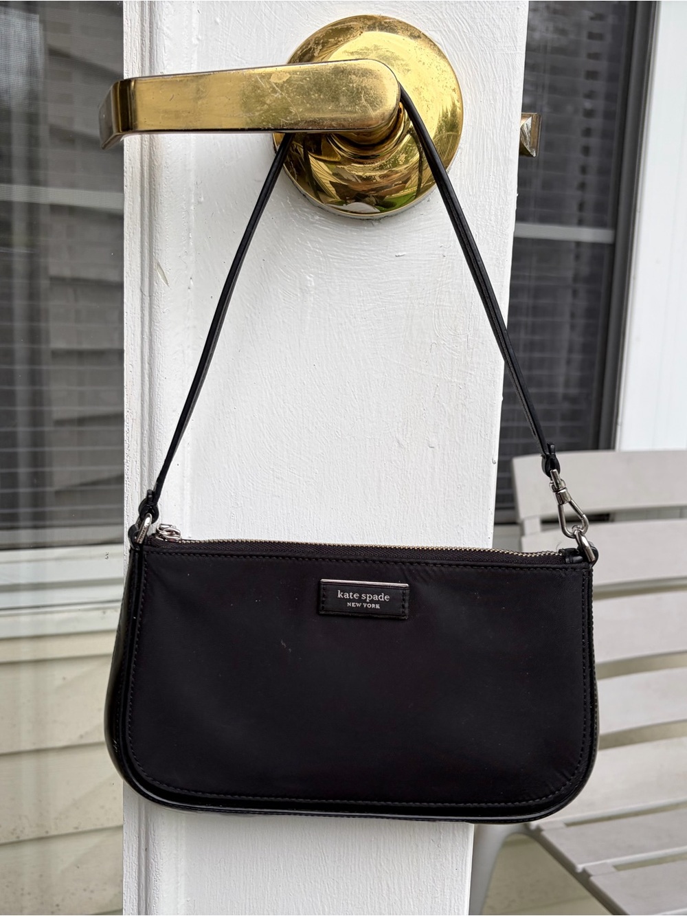 kate spade Black Shoulder Bag - Slim Nylon Shoulder Wristlet